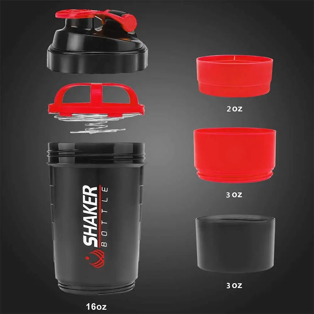 Protein Bar - Shaker per polvere con bottiglia di