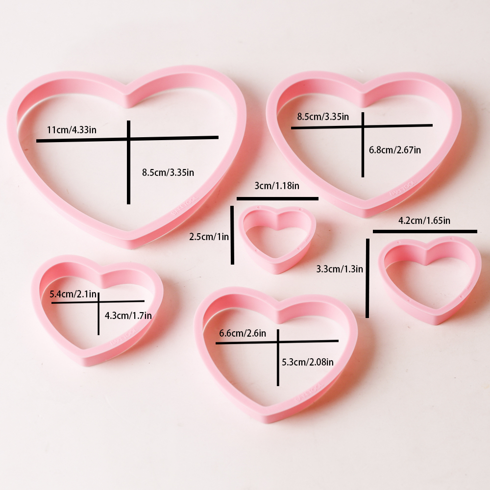 1 set/3 set rosa cuore stella  - Cookies Pack recensione e prezzo